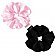 Glov Satin Scrunchies Satynowe gumki do włosów S Pink/Black 2szt