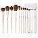 JESSUP Luxury Light Gray Comprehensive Brush Zestaw pędzli do makijażu oczu i twarzy T329 14szt.