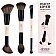 Jessup Duo-End Brush Versatility Collection Zestaw dwustronnych pędzli do makijażu Peach Dust 3szt.