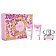 Versace Bright Crystal Zestaw woda toaletowa spray 50ml + balsam do ciała 50ml + żel pod prysznic 50ml