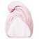 Glov Dwustronny turban do włosów z mikrofibry i wegańskiej satyny szybkie suszenie anti-frizz Satin Pink