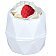 Bomb Cosmetics Bath Bomb Kula do kąpieli White 160g White Raspberry