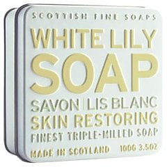 The Scottish Fine Soaps White Lily Soap In A Tin 1/1