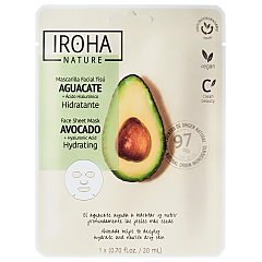 Iroha Nature Face Sheet Mask Hydrating Avocado + Hyaluronic Acid 1/1