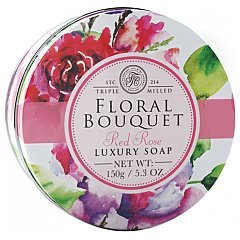 Floral Bouquet Triple Milled Luxury Soap Red Rose 1/1