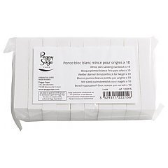 Peggy Sage Pack Of 10 White Slim Sanding Nail Blocks 1/1