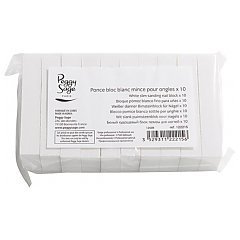 Peggy Sage Pack Of 10 White Slim Sanding Nail Blocks 1/1