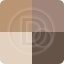 Bourjois Smoky Stories Quad Eyeshadow Palette Paleta trzech cieni do oczu z rozświetlaczem 3,2g 06 Upside Brown