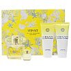 Versace Yellow Diamond Zestaw upominkowy EDT spray 90ml + EDT 5ml + balsam do ciała 100ml + żel pod prysznic 100ml