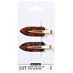 Sister Young Lily Makeup Hair Clips Set Klipsy do włosów Green Coffee 2szt
