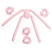 Glov CoolCurl Spider Set Wałki do kręcenia włosów na zimno do włosów długiej i średniej długości Pink 4szt