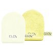 Glov Iconic Mitt Water-Only Skin Zestaw rękawiczek do demakijażu i oczyszczania twarzy Baby Banana + Ivory 2szt