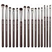 JESSUP Brown Makeup Brushes Zestaw pędzli do makijażu oczu T499 15szt.