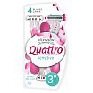 Wilkinson Quattro For Women Sensitive Jednorazowe maszynki do golenia dla kobiet 3szt