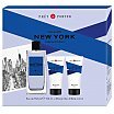 Coty Pret A Porter New York Zestaw EDP spray 100ml + balsam do ciała 50ml + żel pod prysznic 50ml