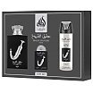 Lattafa Ishq Al Shuyukh Silver Zestaw upominkowy EDP 100ml + EDP 20ml + Deodorant 200ml