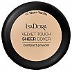 IsaDora Velvet Touch Sheer Cover Compact Powder Puder kompakt SPF 20 7,5g 42 Warm Vanillia