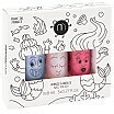 Nailmatic Kids Mermaid B Zestaw lakierów do paznokci Dolly 8ml + Sissi 8ml + Merlin 8ml