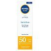 Nivea Sun Sensitive Krem ochronny do twarzy dla skóry wrażliwej SPF50 50ml