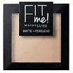 Maybelline Fit Me Matte + Poreless Powder Puder matujący w kompakcie 9g 105 Natural Ivory