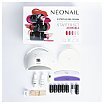 NeoNail Adorable Zestaw do hybryd: Lampa Led 21W/48 + Base Fiber 7,2ml + Dry Top 7,2ml + Nail Cleaner 50ml + Aceton 50ml + Polerka + Pilnik + P