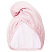 Glov Dwustronny turban do włosów z mikrofibry i wegańskiej satyny szybkie suszenie anti-frizz Satin Pink