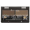 Rimmel Brow This Way Brow Sculpting Kit Zestaw do konturowania 1,1g 002 Medium Brown