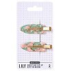Sister Young Lily Makeup Hair Clips Set Klipsy do włosów Pink Coffee 2szt