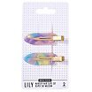 Sister Young Lily Makeup Hair Clips Set Klipsy do włosów Pink Purple 2szt