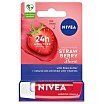 Nivea Pielęgnująca pomadka do ust 4,8g Strawberry Shine