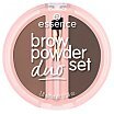 Essence Brow Powder Duo Pudrowy zestaw do brwi 1,8g 02 Medium