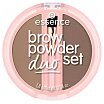Essence Brow Powder Duo Pudrowy zestaw do brwi 1,8g 01 Light