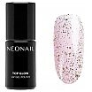 NeoNail UV Gel Polish Top Glow Lakier hybrydowy 7,2ml 8703 Gold Flakes