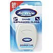 Active Oral Care Expanding Floss Nić dentystyczna miętowa pęczniejąca z fluorem 50 metrów
