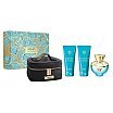 Versace Dylan Turquoise Pour Femme Zestaw upominkowy EDT 100ml + żel pod prysznic 100ml + żel do ciała 100ml + kosmetyczka