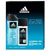Adidas Ice Dive Zestaw upominkowy dezodorant do ciała 75ml + żel pod prysznic 250ml