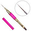 Clavier Pędzelek dwustronny do zdobień i żelu Magenta 10mm i 12mm #12